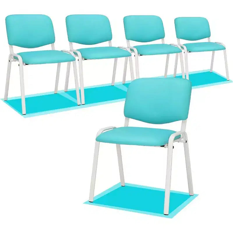 Lot de 5 chaises empilables en polyuréthane Karl Home pour salle d'attente et salle de conférence