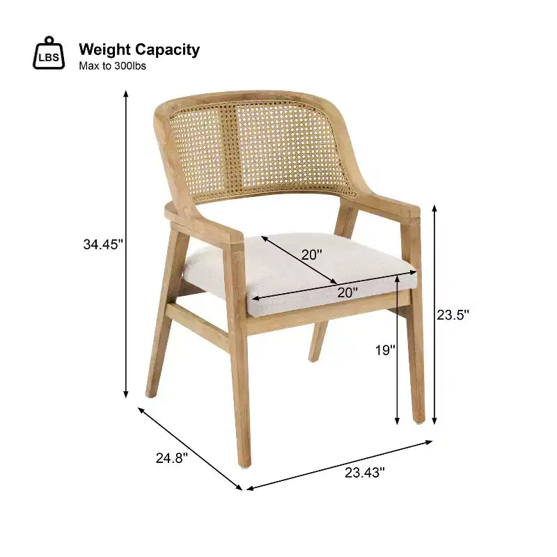 Ensemble de salle à manger extensible 5 pièces Christopher Knight Home Bennett Mid-Century Modern en bois avec table et 4 chaises rembourrées à dossier en rotin