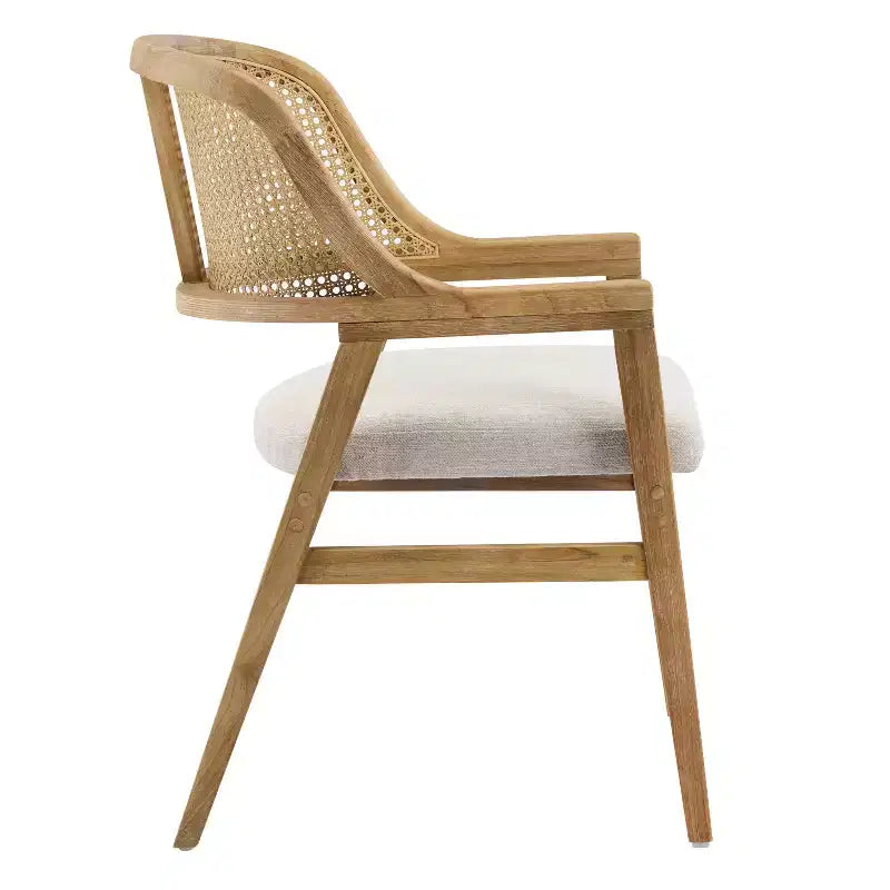 Ensemble de salle à manger extensible 5 pièces Christopher Knight Home Bennett Mid-Century Modern en bois avec table et 4 chaises rembourrées à dossier en rotin