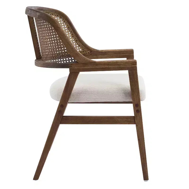 Ensemble de salle à manger extensible 5 pièces Christopher Knight Home Bennett Mid-Century Modern en bois avec table et 4 chaises rembourrées à dossier en rotin