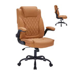 Chaise de bureau en cuir 350 LBS, chaise de bureau ergonomique à dossier haut, roulettes pivotantes à 360°, support lombaire, accoudoirs relevables, pour la maison, le bureau
