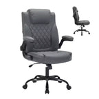 Chaise de bureau en cuir 350 LBS, chaise de bureau ergonomique à dossier haut, roulettes pivotantes à 360°, support lombaire, accoudoirs relevables, pour la maison, le bureau