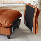 Canapé d'angle modulaire en chenille GDFStudio Havenridge 107 U