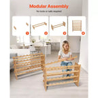 Range-bouteilles modulaire empilable VEVOR 72 bouteilles, 8 niveaux, porte-bouteilles autoportant, étagère de présentation robuste pour vins, étagères stables, marron