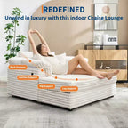 Chaise longue surdimensionnée pour l'intérieur, canapé-lit confortable en velours côtelé, coussins décoratifs, accoudoirs de soutien, pour salon, salle de cinéma, chambre à coucher