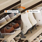 Meuble à chaussures en bois avec 3 tiroirs basculants, étagère réglable, rangement de chaussures caché pour entrée, couloir, salon