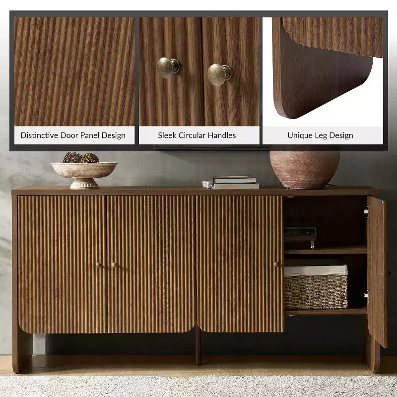 Buffet 4 portes large Lorena 63 | HULALA HOME-ACORN