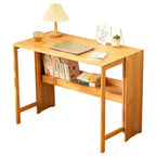 Bureau pliant en bambou, bureau d'ordinateur peu encombrant pour petits espaces, table d'étude pliable pour chambre à coucher ou bureau à domicile