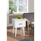 Table d'appoint Flynn, blanche