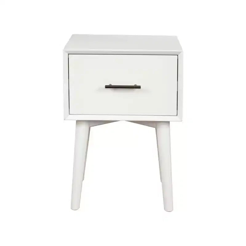 Table d'appoint Flynn, blanche