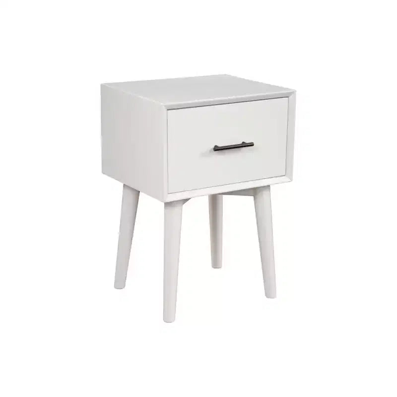 Table d'appoint Flynn, blanche