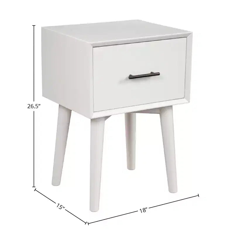 Table d'appoint Flynn, blanche