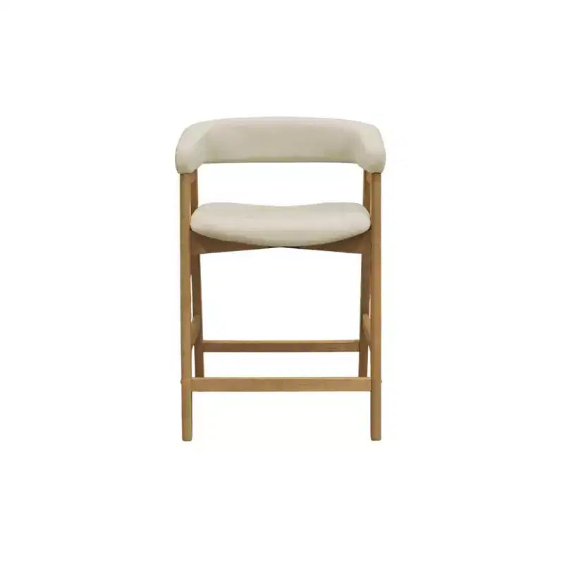 Chaises de comptoir Cove, Naturel (Lot de 2)