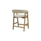 Chaises de comptoir Cove, Naturel (Lot de 2)