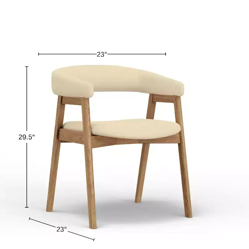 Chaises d'appoint à dossier incurvé Cove