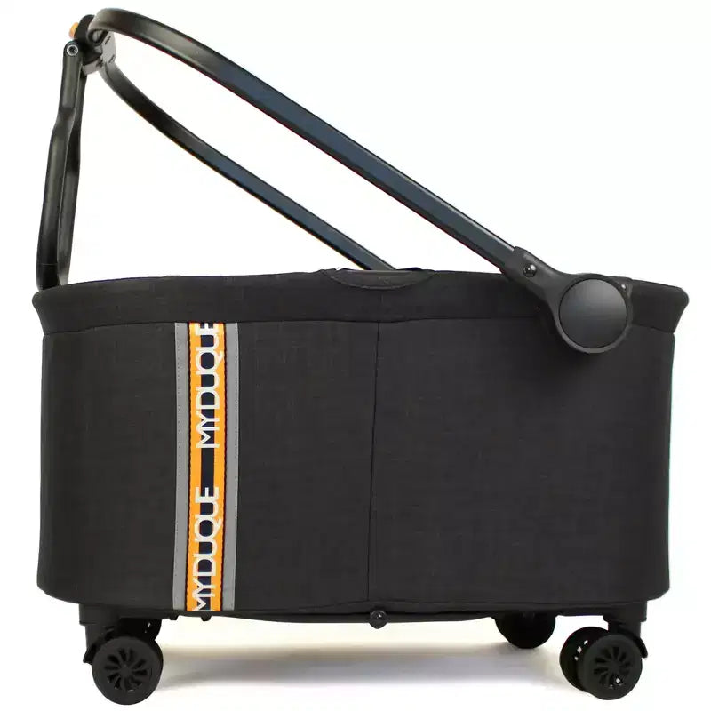 My Duque: MULTI Bicycle Pannier Basket - Melange Black Shopping Utility Cart