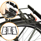 My Duque: Panier de vélo multifonctionnel - Chariot de courses utilitaire noir chiné