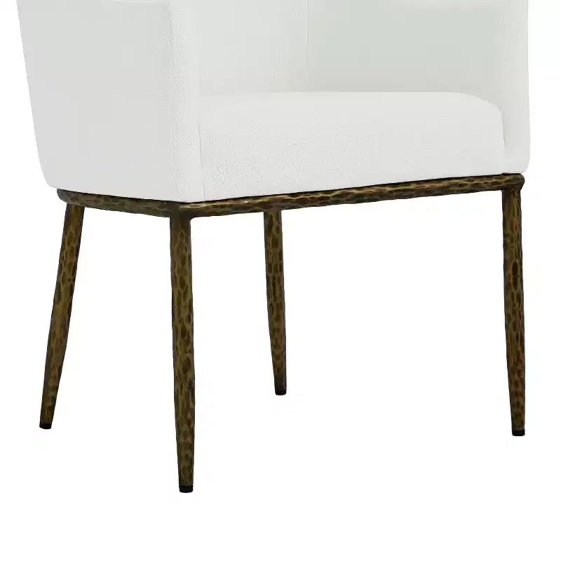 Christopher Knight Home Dorian Ensemble de 5 chaises de salle à manger industrielles rembourrées avec table de salle à manger ronde à pied central