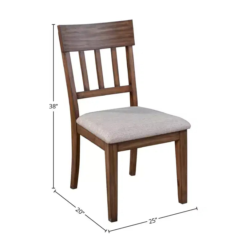Lot de 2 chaises d'appoint Donham, marron