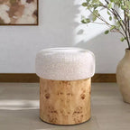 Pouf Tobianna Boucle & Burl - SFV5149 - Safavieh Couture