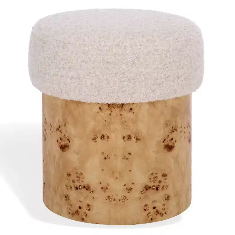 Pouf Tobianna Boucle & Burl - SFV5149 - Safavieh Couture