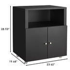 Meuble d'imprimante métallique avec rangement, armoire d'imprimante roulante robuste avec portes, grand support d'imprimante à roulettes pour copieur de bureau, télécopieur