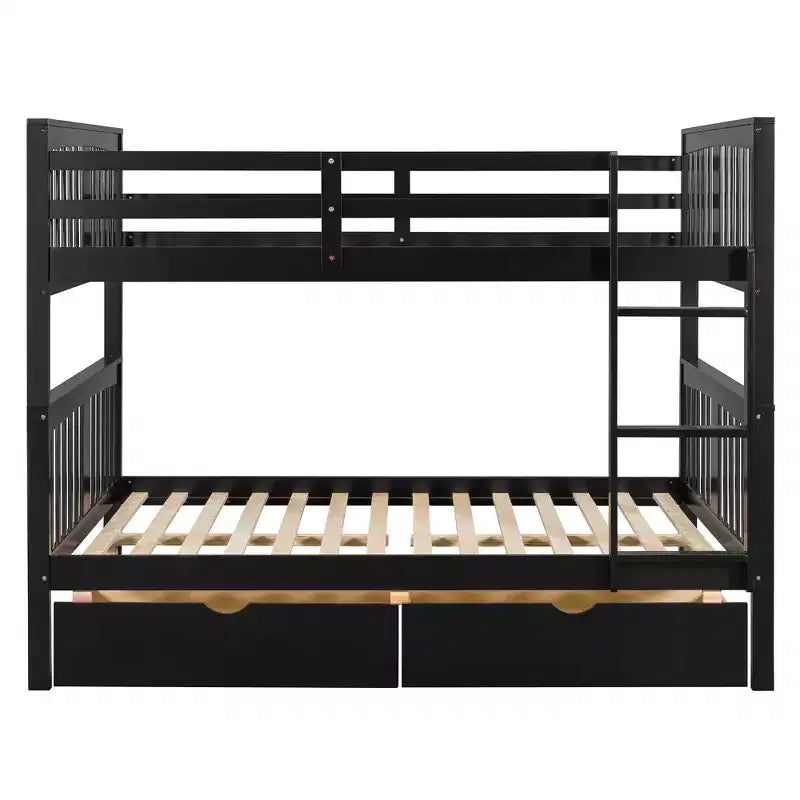 Lit superposé moderne Luxystar double sur double avec 2 tiroirs