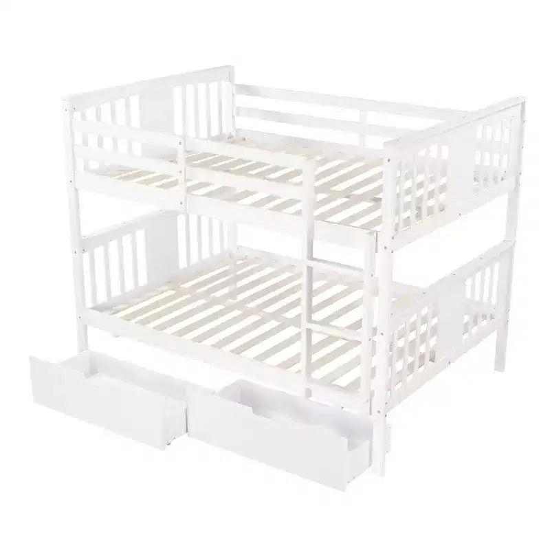 Lit superposé moderne Luxystar double sur double avec 2 tiroirs