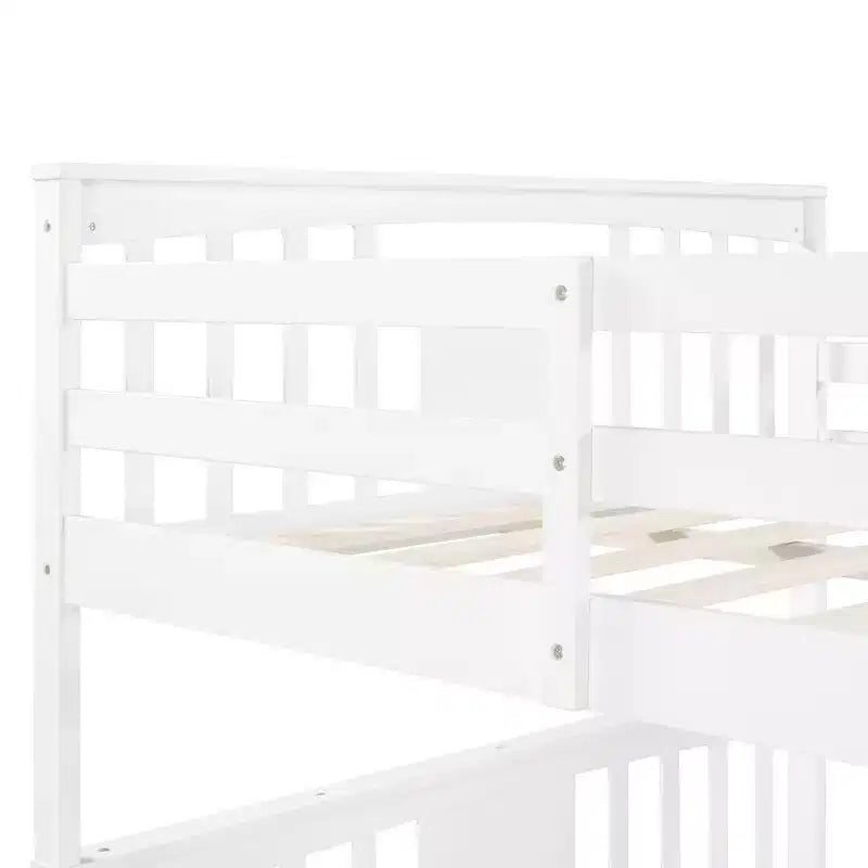 Lit superposé moderne Luxystar double sur double avec 2 tiroirs