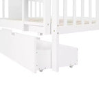 Lit superposé moderne Luxystar double sur double avec 2 tiroirs