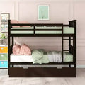 Luxystar Modern Full over Full Bunk Bed with 2 Drawers