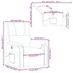 vidaXL Fauteuil inclinable de massage électrique