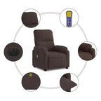 vidaXL Fauteuil inclinable de massage électrique