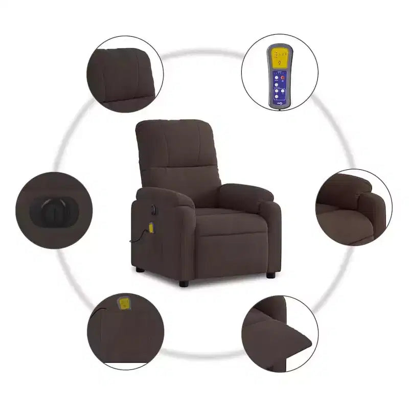 vidaXL Fauteuil inclinable de massage électrique