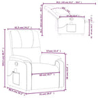vidaXL Fauteuil inclinable de massage électrique