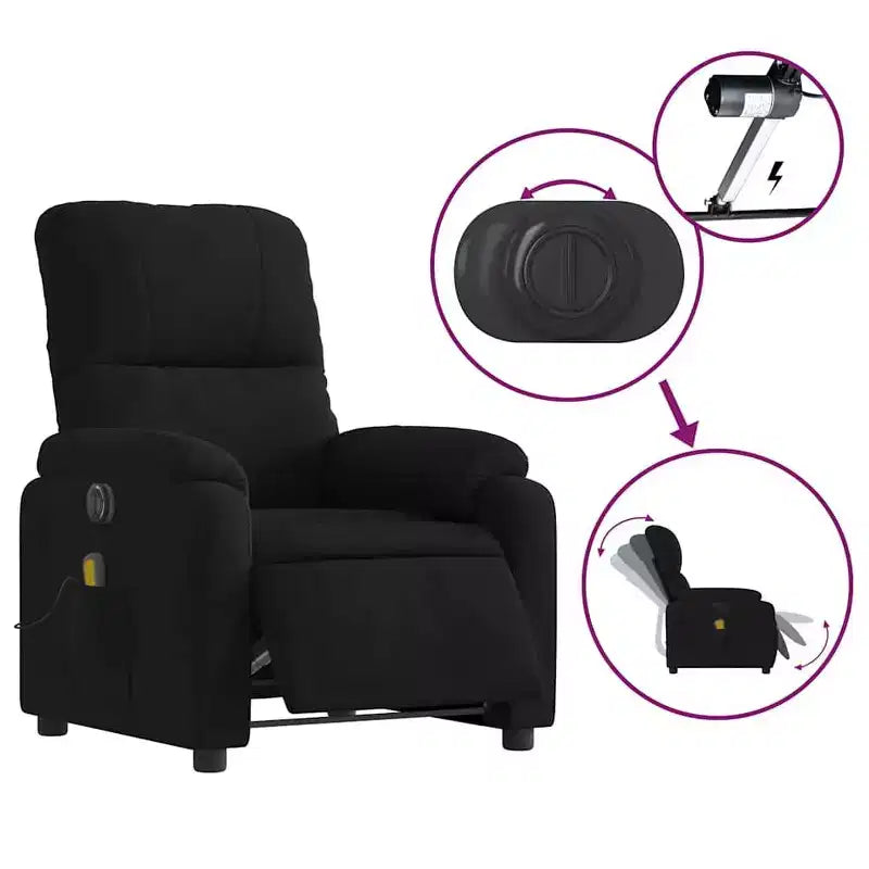 vidaXL Fauteuil inclinable de massage électrique