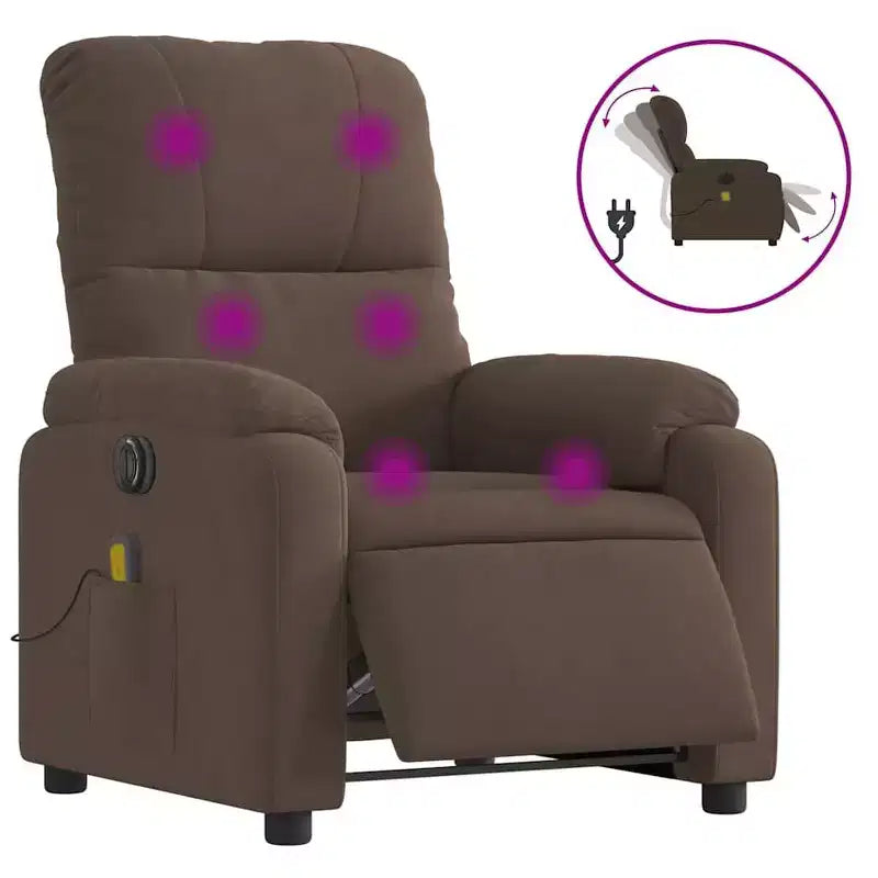 vidaXL Fauteuil inclinable de massage électrique