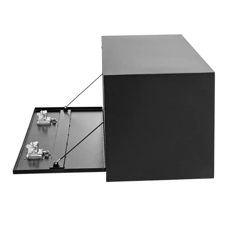 Boîte à outils en acier pour plateau de camion, Coffre de rangement sous carrosserie résistant aux intempéries, Antirouille, Sécurité en métal durable, Boîte à outils sous carrosserie pour plateau de pick-up