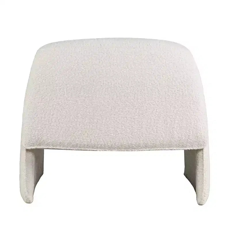 Fauteuil d'appoint rembourré Jofran Dolce Mid-Century Modern à angle incurvé