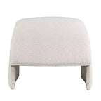 Fauteuil d'appoint rembourré Jofran Dolce Mid-Century Modern à angle incurvé