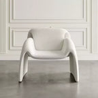 Fauteuil d'appoint rembourré Jofran Dolce Mid-Century Modern à angle incurvé