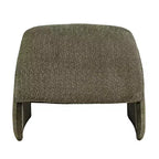 Fauteuil d'appoint rembourré Jofran Dolce Mid-Century Modern à angle incurvé
