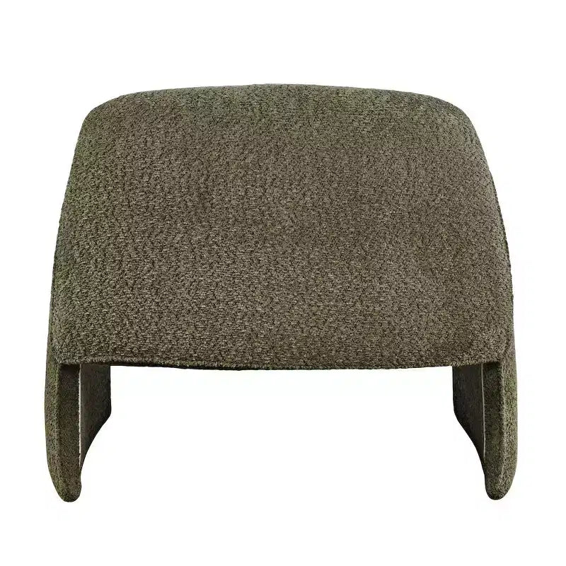 Fauteuil d'appoint rembourré Jofran Dolce Mid-Century Modern à angle incurvé
