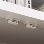 Meuble TV Famapy Blanc Grand Meuble de Rangement avec Armoires et Spots LED pour Salon