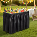 Karl Home White Rectangular HDPE Outdoor Table