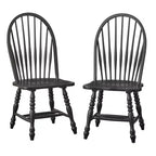 Lifestorey Set of 2 Kingsley Farmhouse Big Windsor Dining Chair