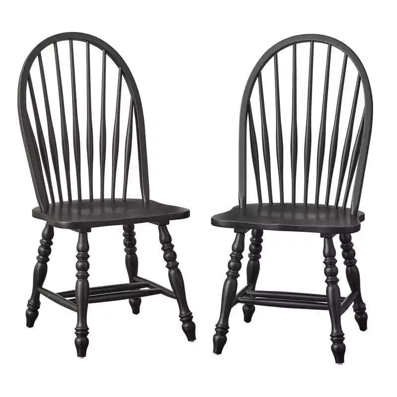 Lifestorey Set of 2 Kingsley Farmhouse Big Windsor Dining Chair