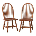 Lifestorey Lot de 2 grandes chaises de salle à manger Windsor Kingsley Farmhouse