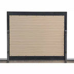 Miroir de commode Passion Furniture Wave, rectangulaire, avec cadre en bois wengé, 45 po l. x 36 po H