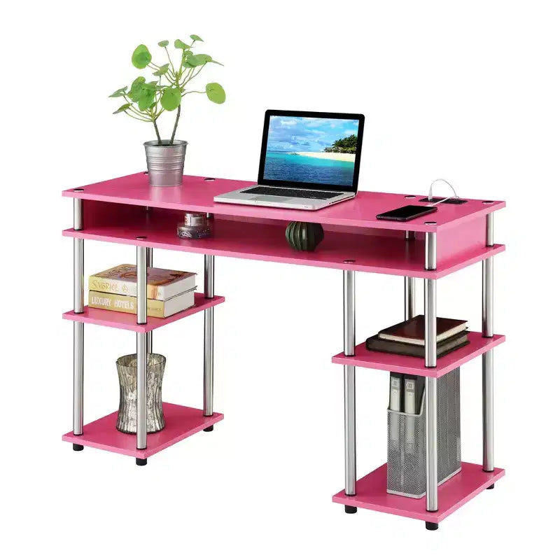 Bureaux pour enfants HomeStock avec étagère ouverte